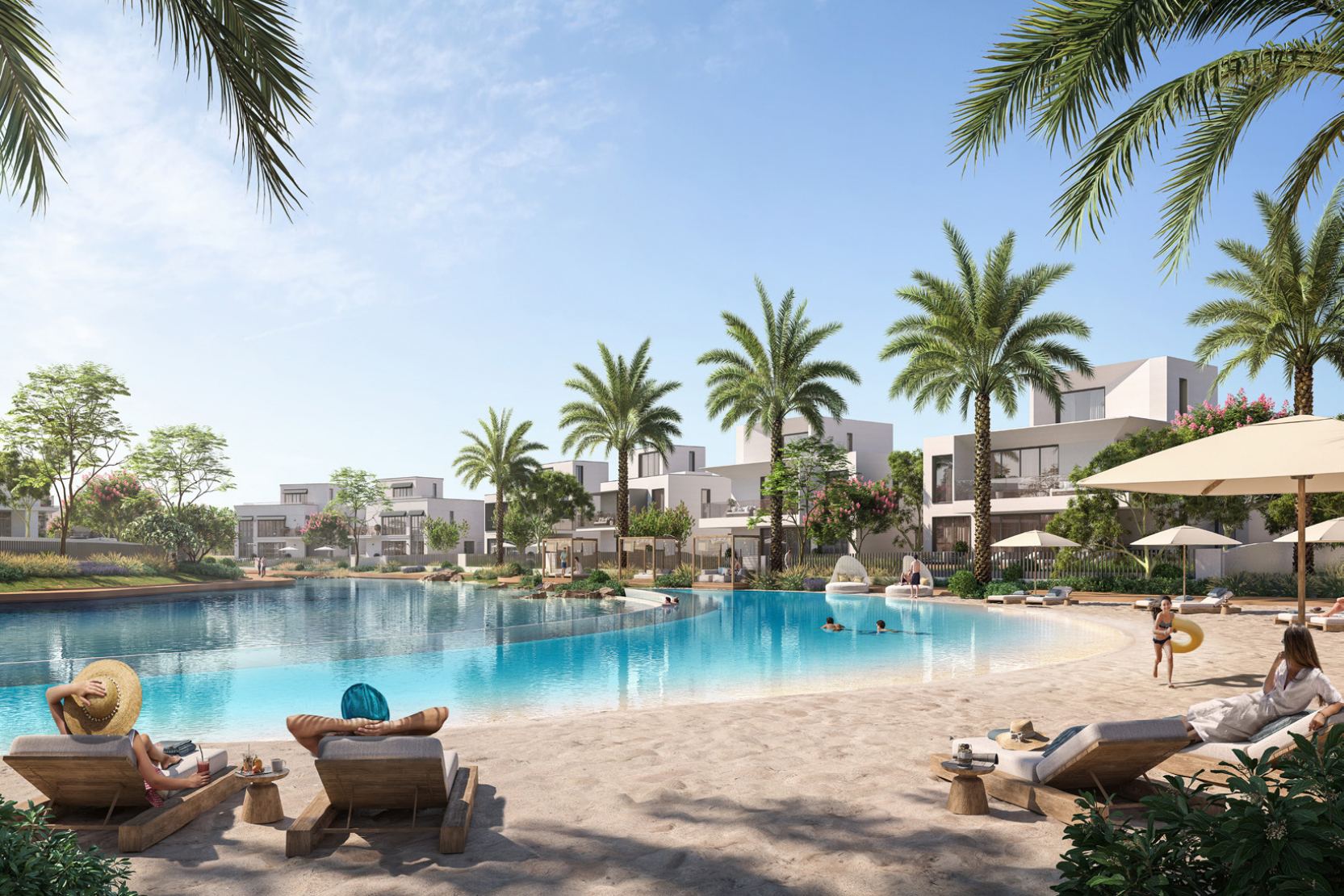 The Oasis — villa cluster aerial
